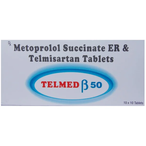 Telmed Beta 50 mg/40 mg Tablet 10's
