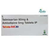 Telista-AM 80 Tablet 15's, Pack of 15 TABLETS