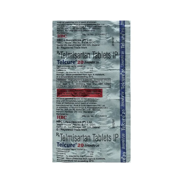Telcure 20 Tablet 15's