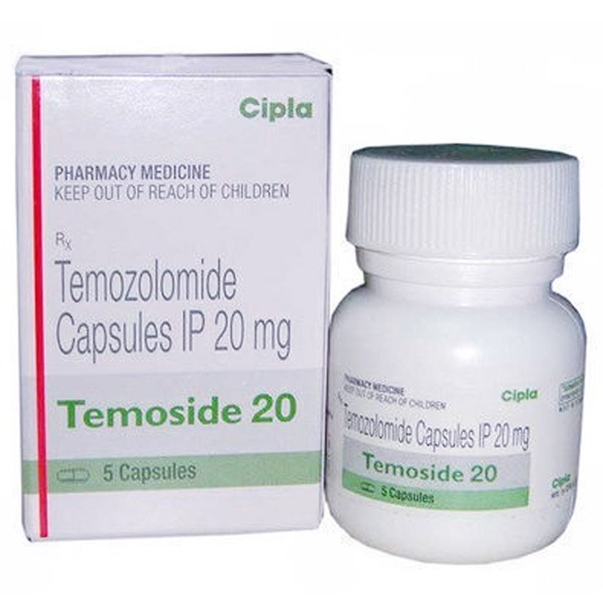 Buy Temoside 20 Capsule 5's Online