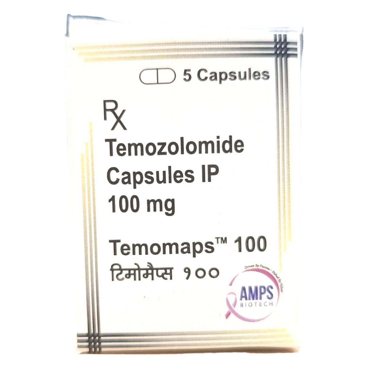 Temomaps 100 Capsule 5's, Pack of 1 Capsule Temomaps 100 Capsule 5's, Pack of 1 Capsule