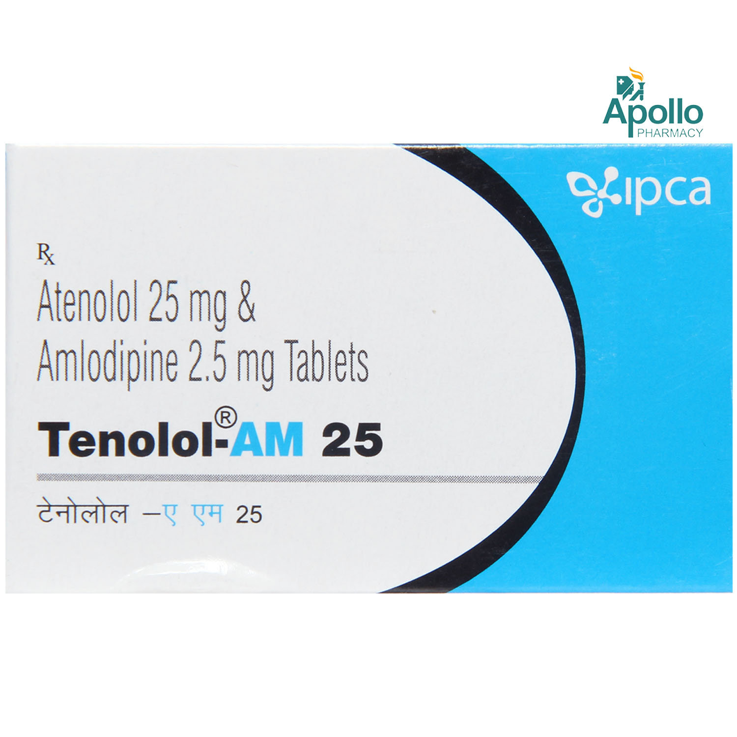 Tenolol AM 25 Tablet 10's, Pack of 10 TABLETS Tenolol AM 25 Tablet 10's, Pack of 10 TABLETS