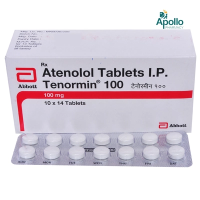 Tenormin 100 Tablet 14's, Pack of 14 TABLETS