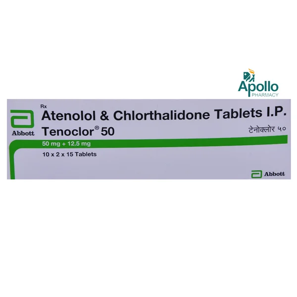 Tenoclor 50 Tablet 15's, Pack of 15 TABLETS