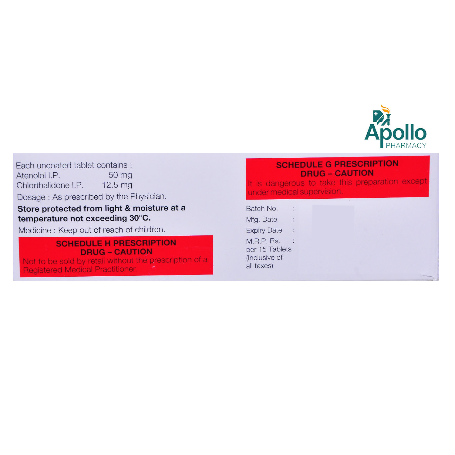 Tenoclor 50 Tablet 15's, Pack of 15 TABLETS Tenoclor 50 Tablet 15's, Pack of 15 TABLETS