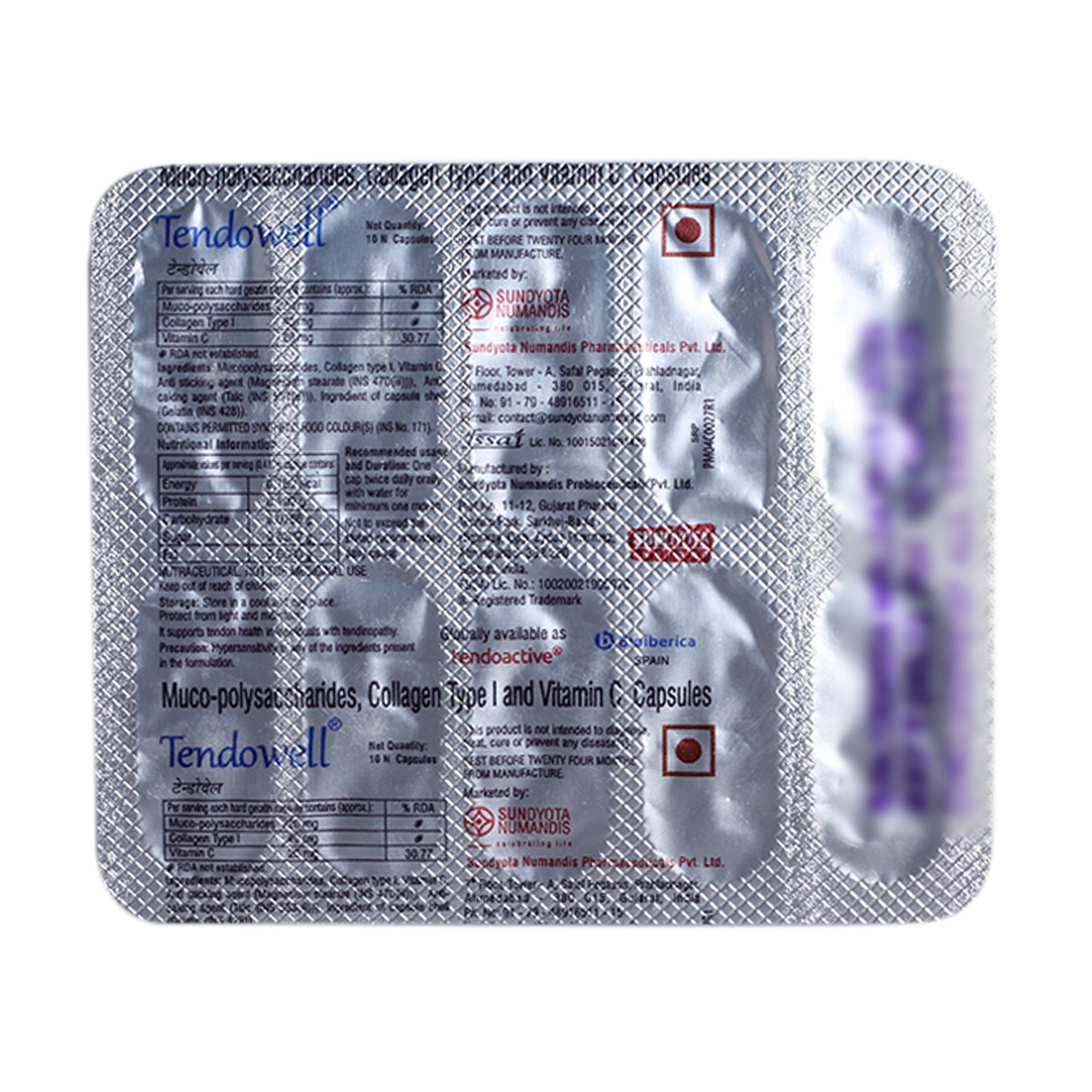 Tendowell Capsule 10's, Pack of 10 Tendowell Capsule 10's, Pack of 10