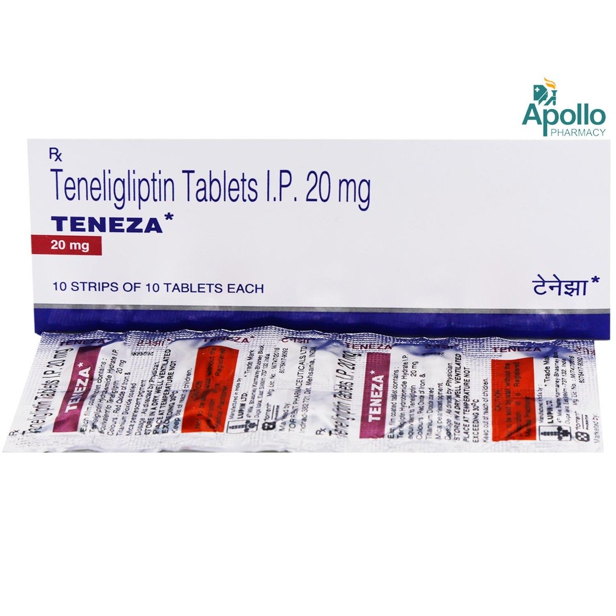 Teneza 20 mg Tablet 10's, Pack of 10 TABLETS Teneza 20 mg Tablet 10's, Pack of 10 TABLETS