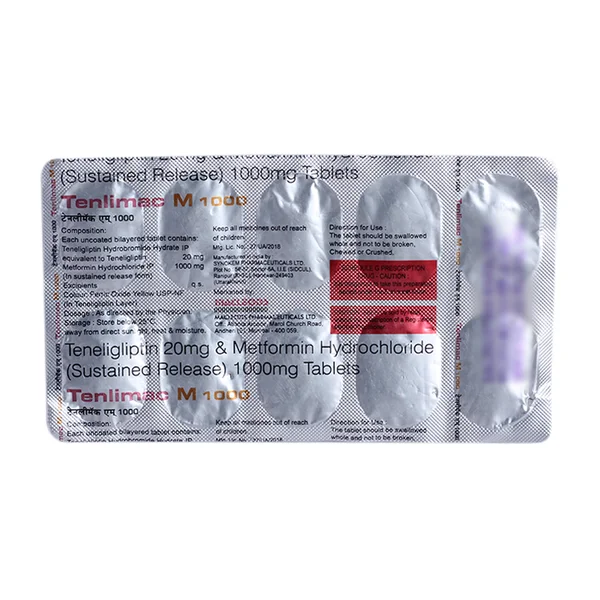 Tenlimac M 1000 Tablet 10's