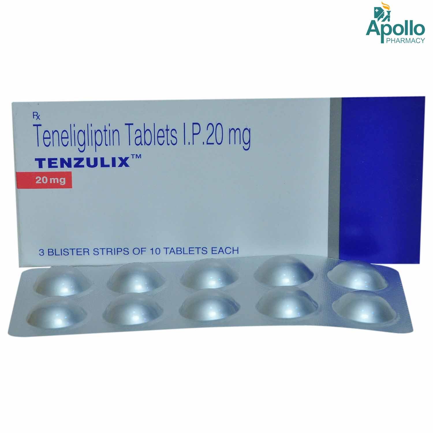 Tenzulix 20 mg Tablet 10's, Pack of 10 TabletS Tenzulix 20 mg Tablet 10's, Pack of 10 TabletS