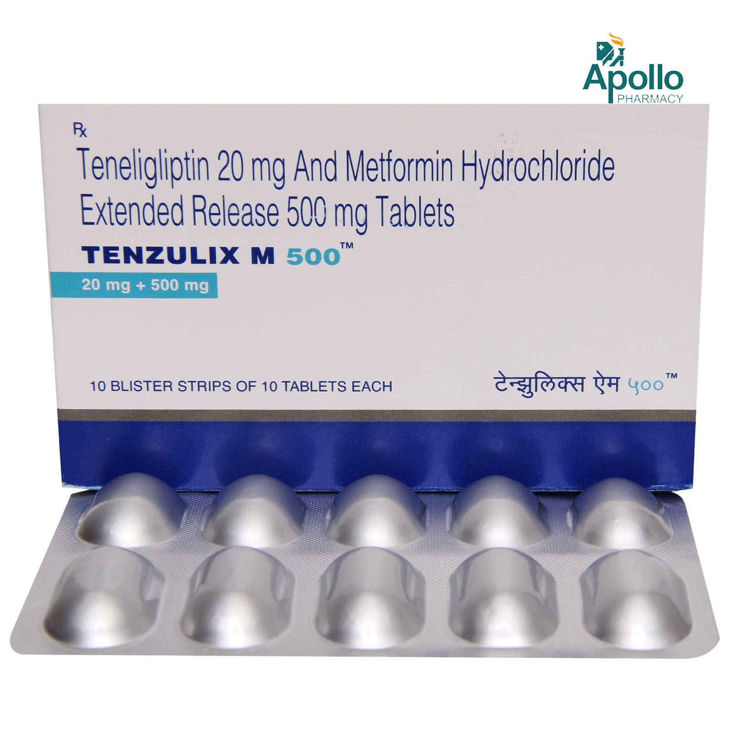 Tenzulix M 500 Tablet 10's, Pack of 10 TABLETS
