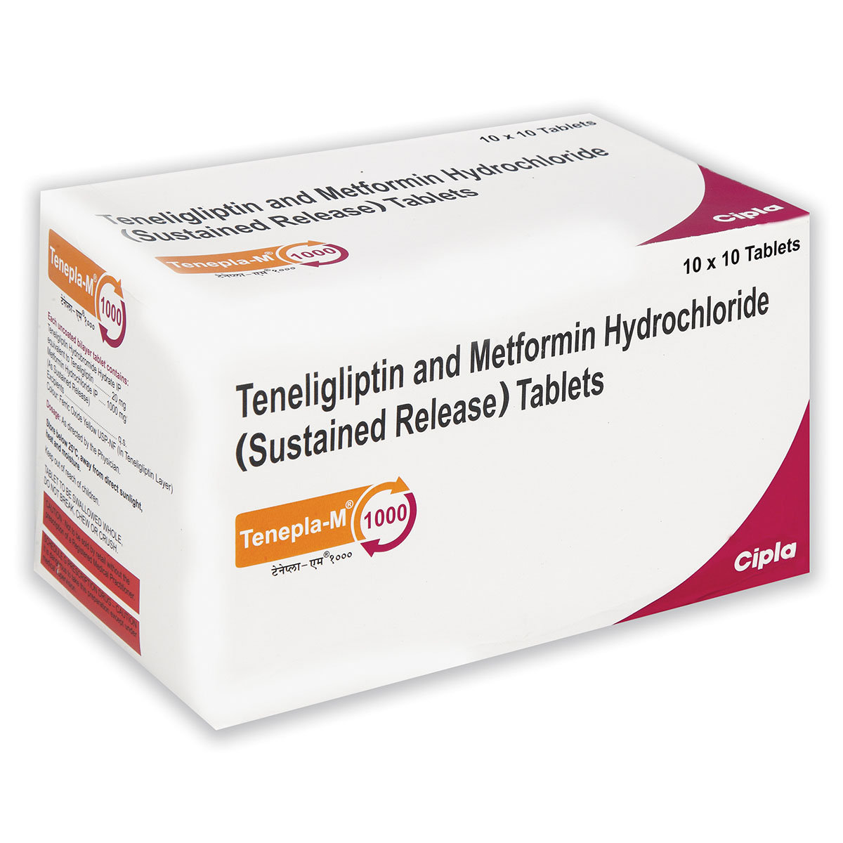 Tenepla-M 1000 Tablet 10's, Pack of 10 Tenepla-M 1000 Tablet 10's, Pack of 10