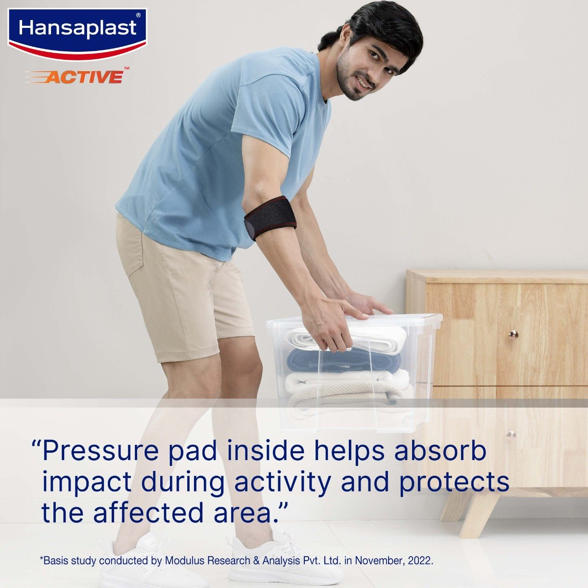 Hansaplast Active Tennis Elbow Support OSFM (One Size Fits Most), 1 Count, Pack of 1 Hansaplast Active Tennis Elbow Support OSFM (One Size Fits Most), 1 Count, Pack of 1