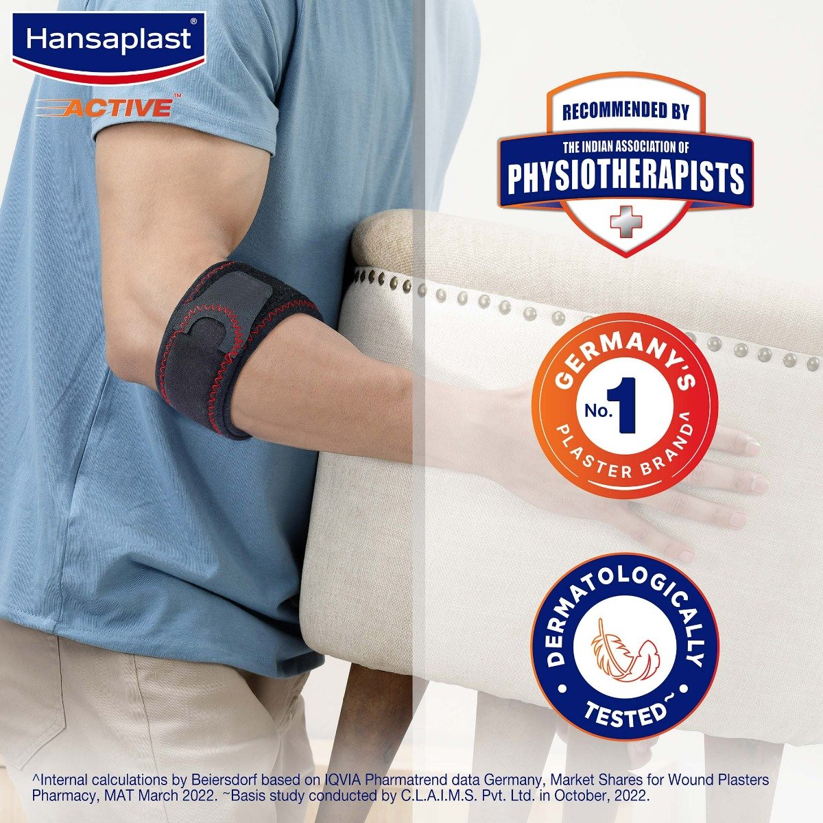 Hansaplast Active Tennis Elbow Support OSFM (One Size Fits Most), 1 Count, Pack of 1 Hansaplast Active Tennis Elbow Support OSFM (One Size Fits Most), 1 Count, Pack of 1