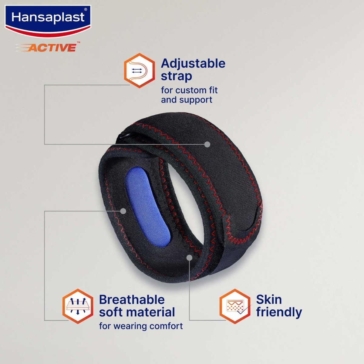 Hansaplast Active Tennis Elbow Support OSFM (One Size Fits Most), 1 Count, Pack of 1 Hansaplast Active Tennis Elbow Support OSFM (One Size Fits Most), 1 Count, Pack of 1