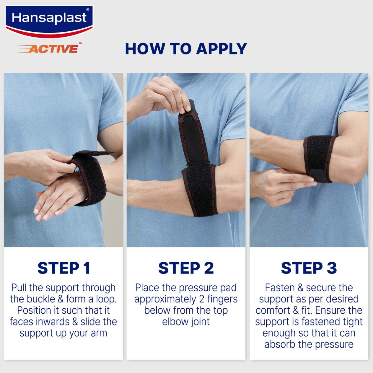 Hansaplast Active Tennis Elbow Support OSFM (One Size Fits Most), 1 Count, Pack of 1 Hansaplast Active Tennis Elbow Support OSFM (One Size Fits Most), 1 Count, Pack of 1