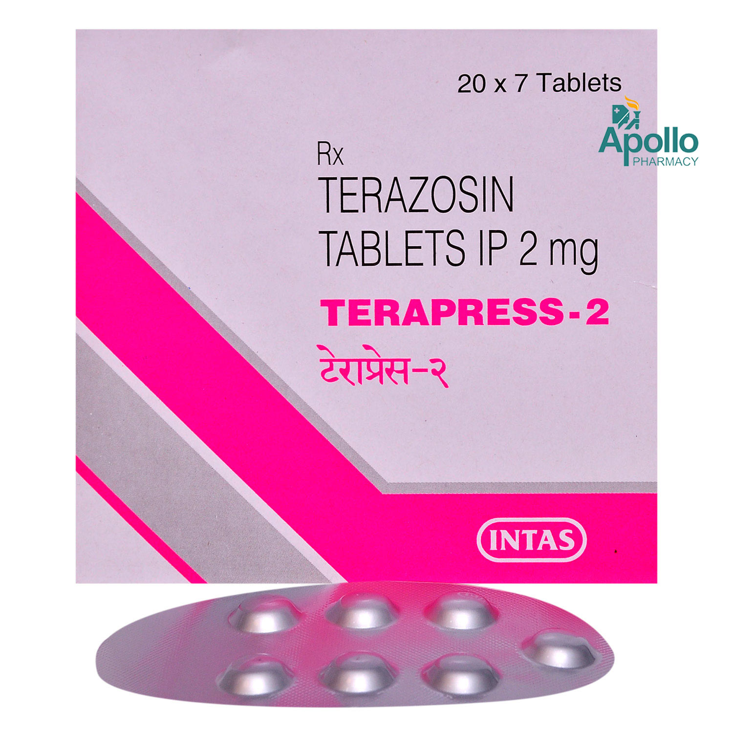 Terapress 2 Tablet 7's, Pack of 7 TABLETS Terapress 2 Tablet 7's, Pack of 7 TABLETS