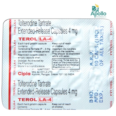 Terol LA-4 Capsule 10's, Pack of 10 CAPSULES