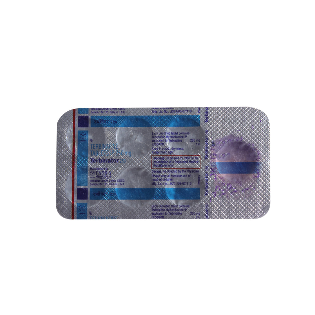 Terbinator 250 Tablet 10's, Pack of 10 TabletS Terbinator 250 Tablet 10's, Pack of 10 TabletS