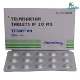 TETAN 20MG TABLET, Pack of 15 TABLETS