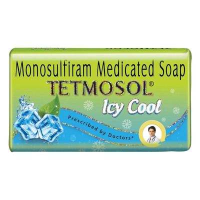 Tetmosol Icy Cool Medicated Soap, 75 gm, Pack of 1