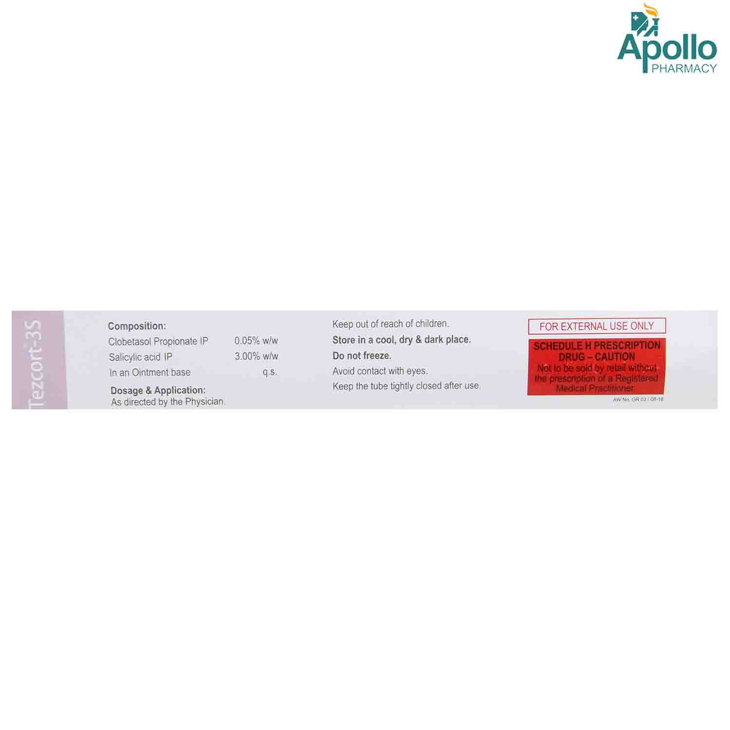 Tezcort 3S Ointment 30 gm, Pack of 1 OINTMENT Tezcort 3S Ointment 30 gm, Pack of 1 OINTMENT