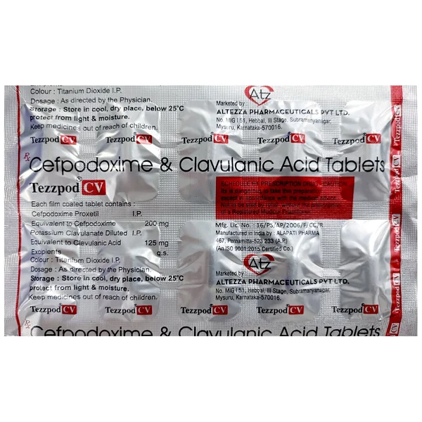 Tezzpod CV Tablet 10's, Pack of 10