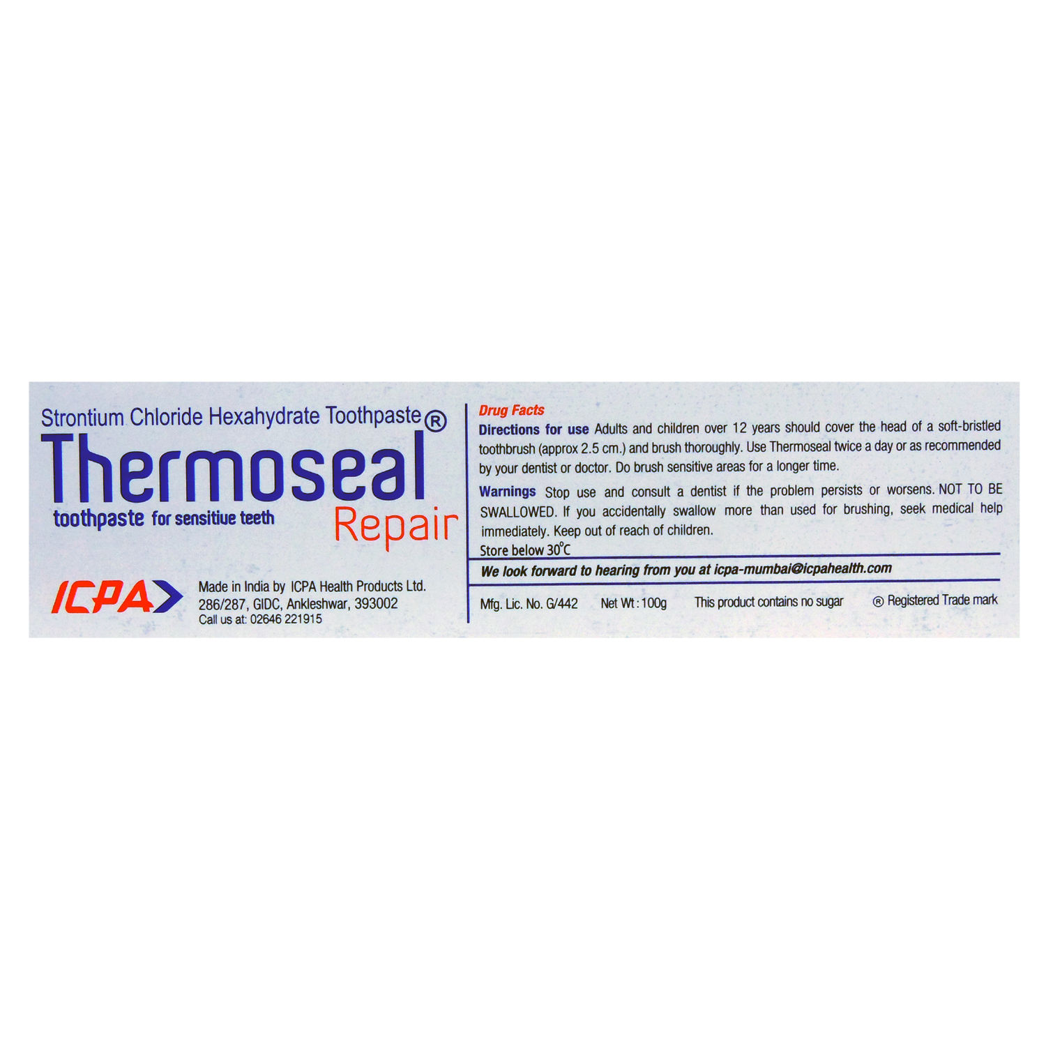 Thermoseal Toothpaste 100 gm Price, Uses, Side Effects, Composition Apollo Pharmacy
