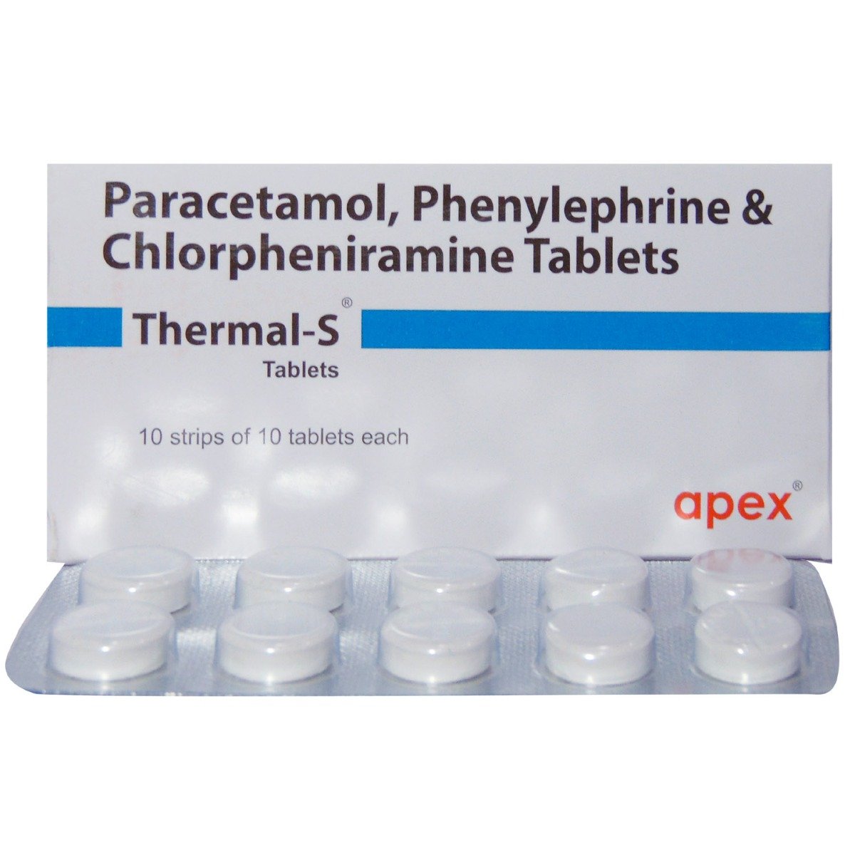 Thermal S Tablet 10's, Pack of 10 Thermal S Tablet 10's, Pack of 10