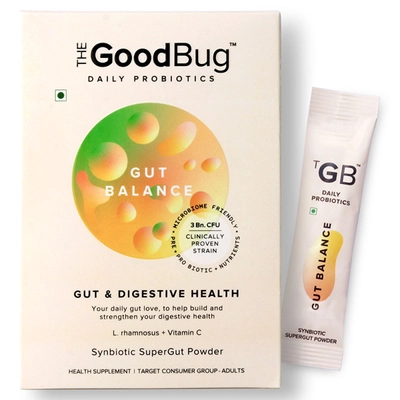 The Good Bug Gut Balance Synbiotic Supergut Powder for Gut &amp; Digestive Health, 1.2 gm x 15 Sachets, Pack of 1