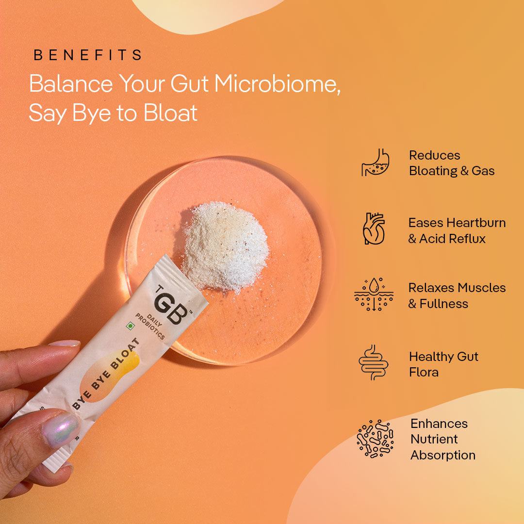 The Good Bug Bye Bye Bloat Synbiotic Supergut Powder for Bloating & Gas, 1.5 gm x 15 Sachets, Pack of 1 The Good Bug Bye Bye Bloat Synbiotic Supergut Powder for Bloating & Gas, 1.5 gm x 15 Sachets, Pack of 1