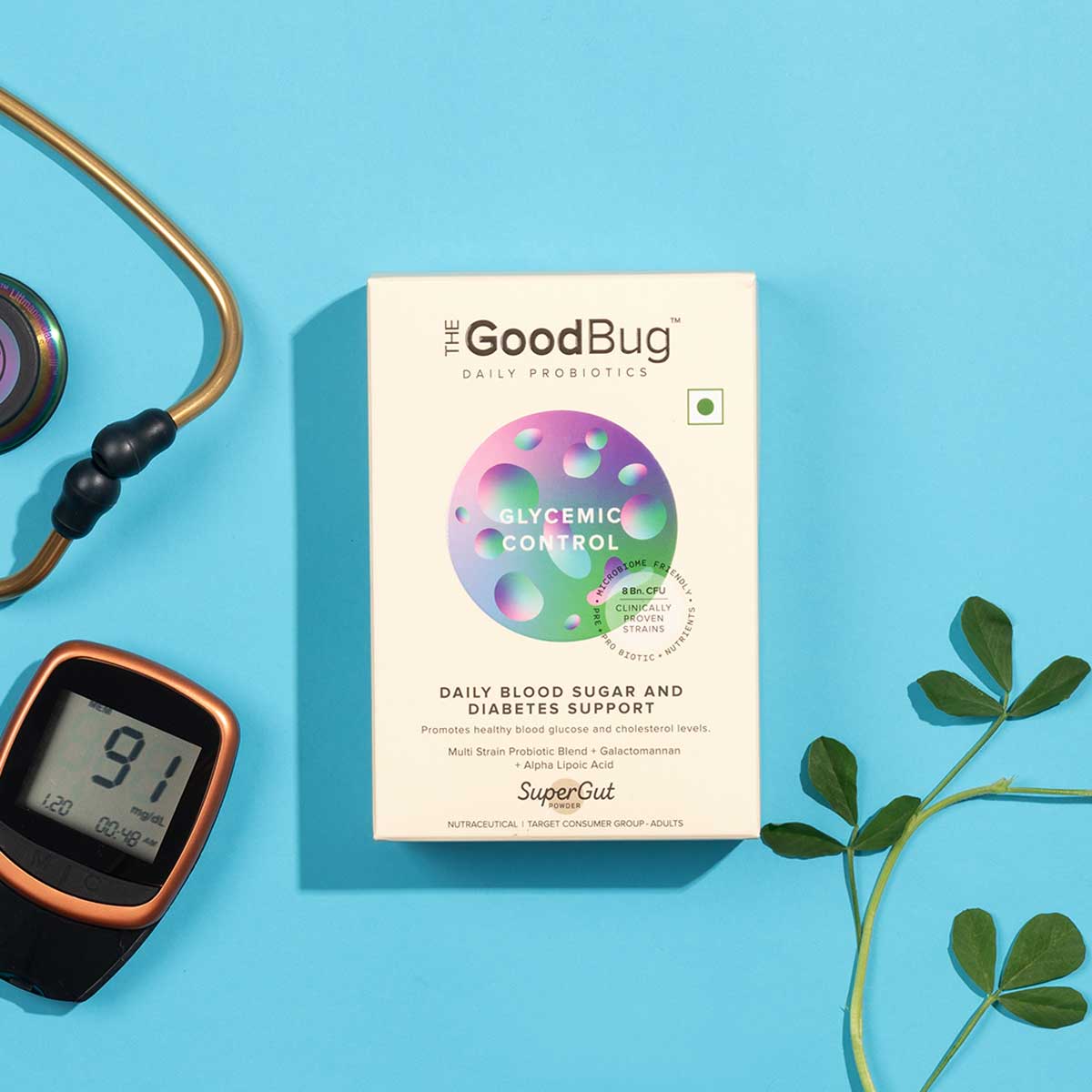 The Good Bug Glycemic Control Fennel Mint Flavour Powder, 2.20gm x 15 Sachets, Pack of 1 The Good Bug Glycemic Control Fennel Mint Flavour Powder, 2.20gm x 15 Sachets, Pack of 1