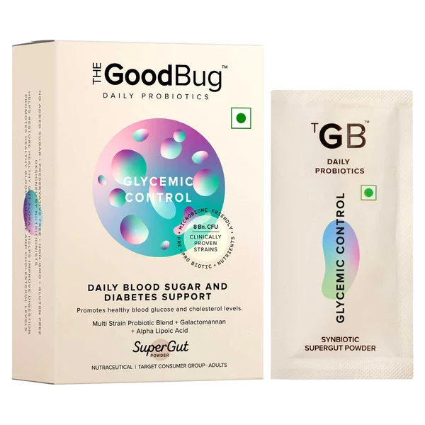 The Good Bug Glycemic Control Fennel Mint Flavour Powder, 2.20gm x 15 Sachets, Pack of 1