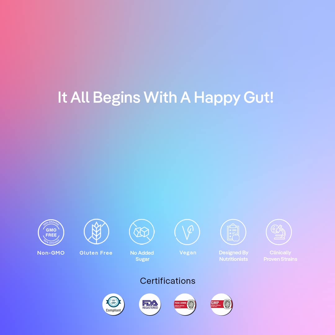 The Good Bug Happy Tummies Supergut Strawberry Flavour Powder, 1.5gm x 15 Sachets, Pack of 1 The Good Bug Happy Tummies Supergut Strawberry Flavour Powder, 1.5gm x 15 Sachets, Pack of 1