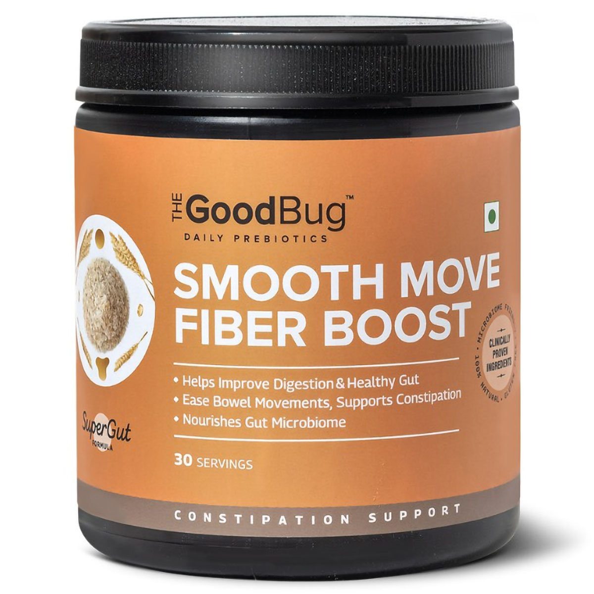 The Good Bug Smooth Move Fiber Boost Powder, 270 gm, Pack of 1 The Good Bug Smooth Move Fiber Boost Powder, 270 gm, Pack of 1