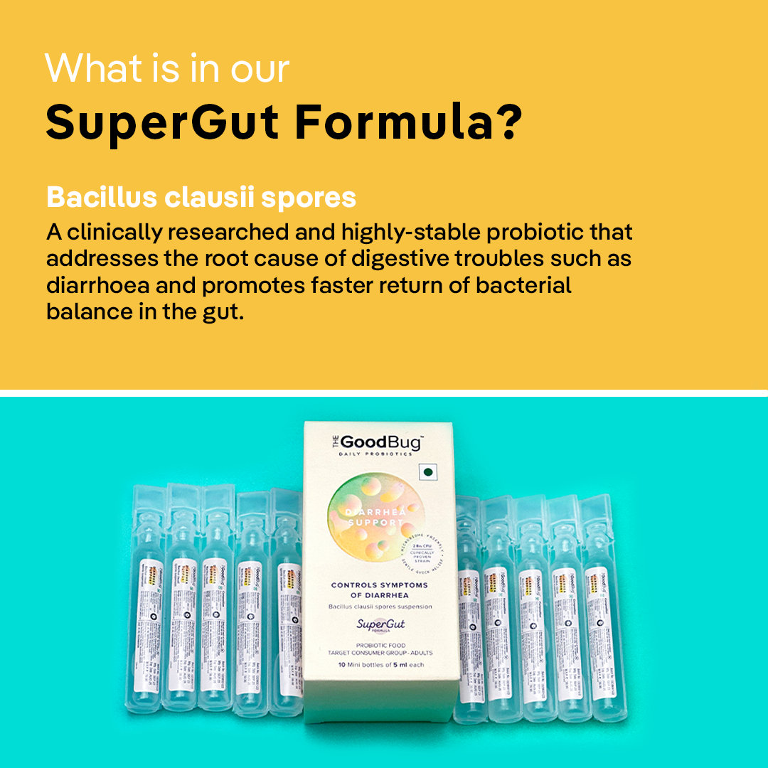 The Good Bug Diarrhea Support Suspension, 5ml x 10'S, Pack of 1 The Good Bug Diarrhea Support Suspension, 5ml x 10'S, Pack of 1