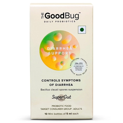 The Good Bug Diarrhea Support Suspension, 5ml x 10'S, Pack of 1