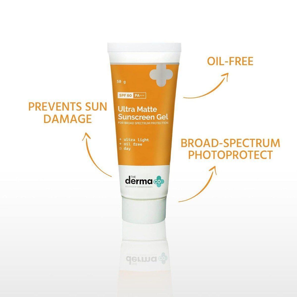 The Derma Co Ultra Matte Sunscreen Gel SPF 60 PA+++, 50 gm, Pack of 1 The Derma Co Ultra Matte Sunscreen Gel SPF 60 PA+++, 50 gm, Pack of 1