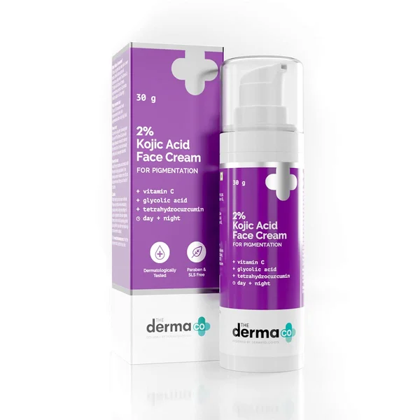 The Derma Co 2% Kojic Acid Face Cream, 30 gm, Pack of 1