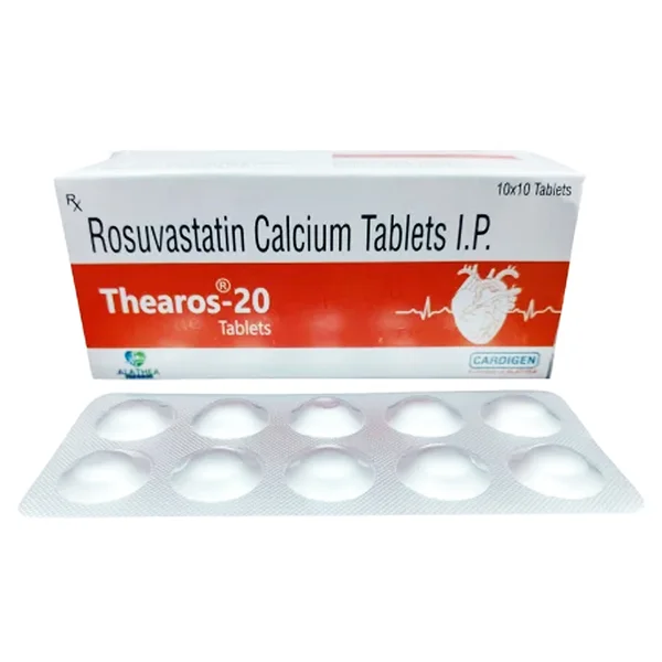 Thearos-20 Tablet 10's, Pack of 10