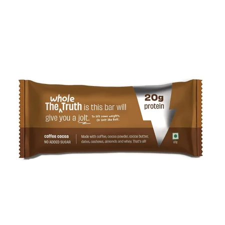 The Whole Truth Coffee Cocoa Protein Bar, 67 gm
