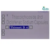 THIOACT D 4MG CAPSULE, Pack of 10 CAPSULES