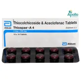 Thiospas-A 4 Tablet 10's, Pack of 10 TABLETS