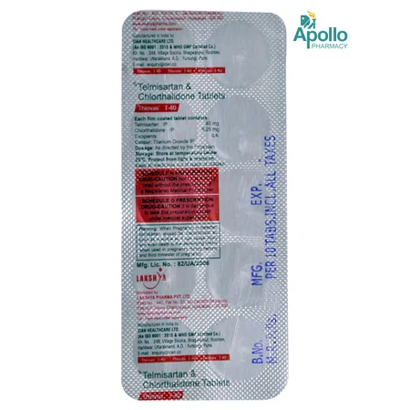 Thiovas-T 40 mg Tablet 10's