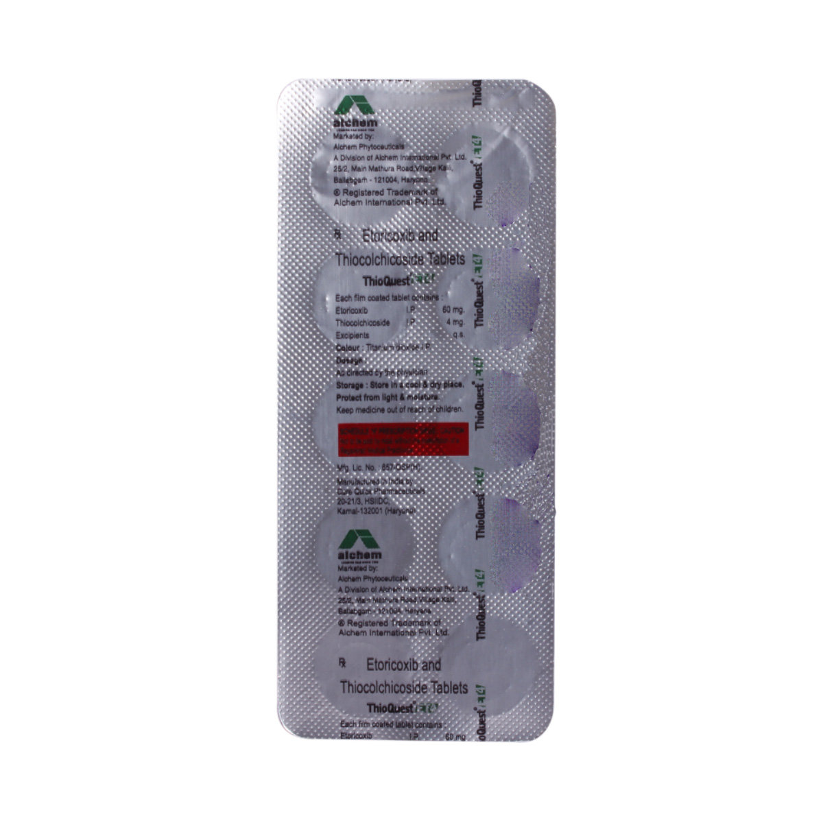 Thioquest ET 4 Tablet 10's, Pack of 10 TabletS Thioquest ET 4 Tablet 10's, Pack of 10 TabletS