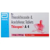 Thiospas-A 4 Tablet 15's, Pack of 15 TabletS