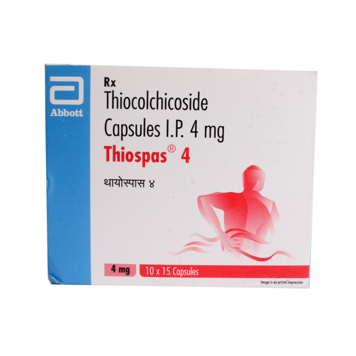 Thiospas 4 Capsule 15's, Pack of 15 CapsuleS Thiospas 4 Capsule 15's, Pack of 15 CapsuleS