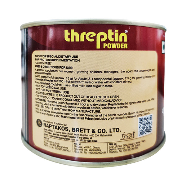 Threptin Chocolate Flavour Powder, 200 gm Tin, Pack of 1 Threptin Chocolate Flavour Powder, 200 gm Tin, Pack of 1
