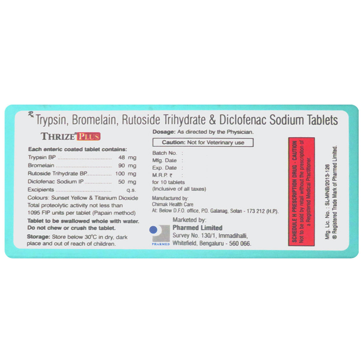 Thrize Plus Tablet 10's, Pack of 10 Thrize Plus Tablet 10's, Pack of 10