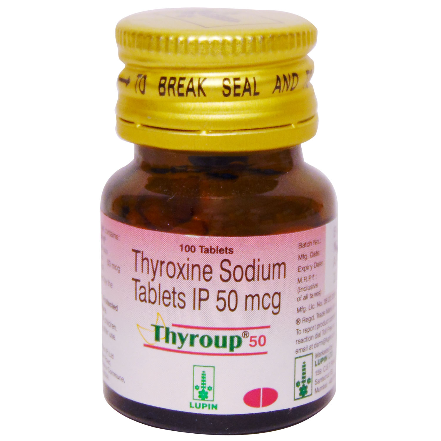 Thyroup 50 Tablet 100's Thyroup 50 Tablet 100's