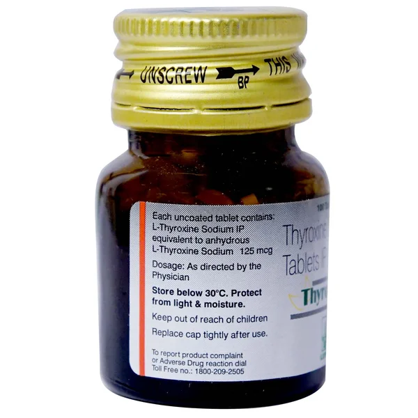 Thyroup 125 mcg Tablet 100's